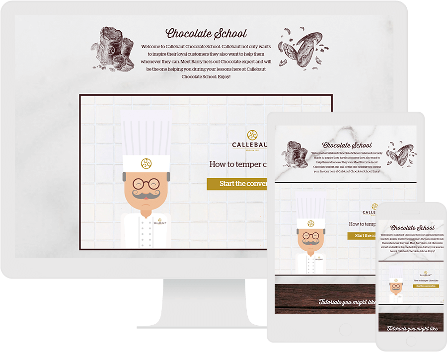 Dot.vu Interactive Content Platform - Customer Examples - Callebaut - Chocolate School - Cover Picture