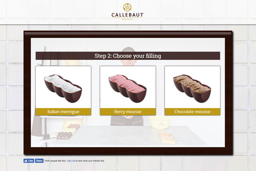 Dot.vu Interactive Content Platform - Customer Examples -  Callebaut