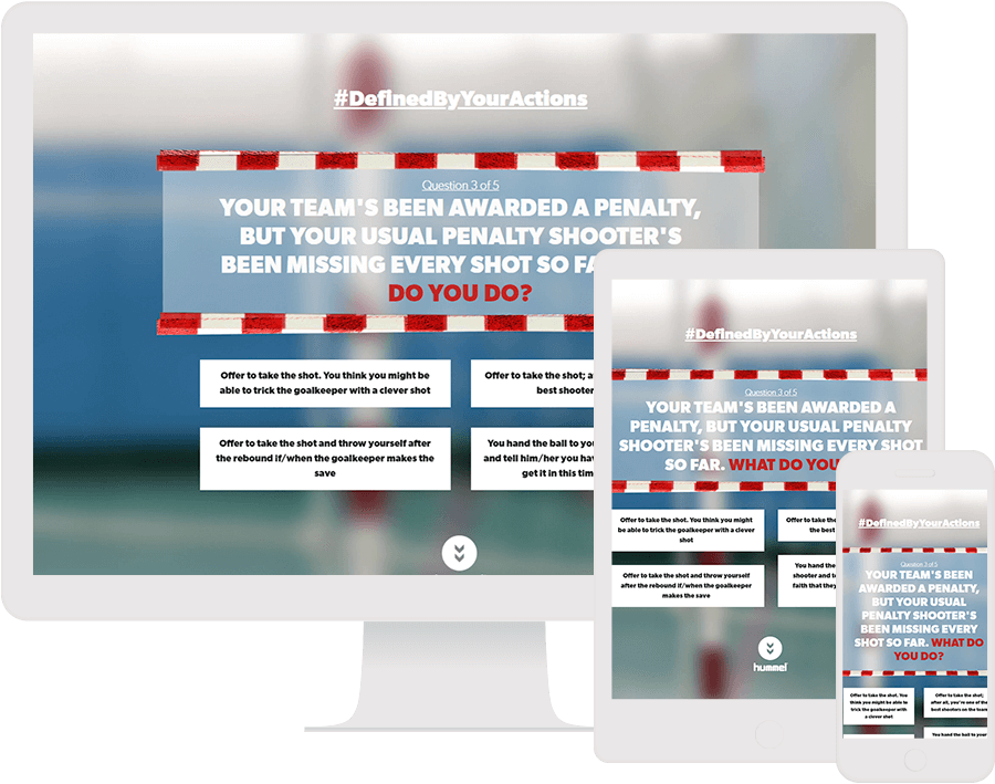 Dot.vu Interactive Content Platform - Customer Examples - Hummel - Handball Player Type - Cover Picture