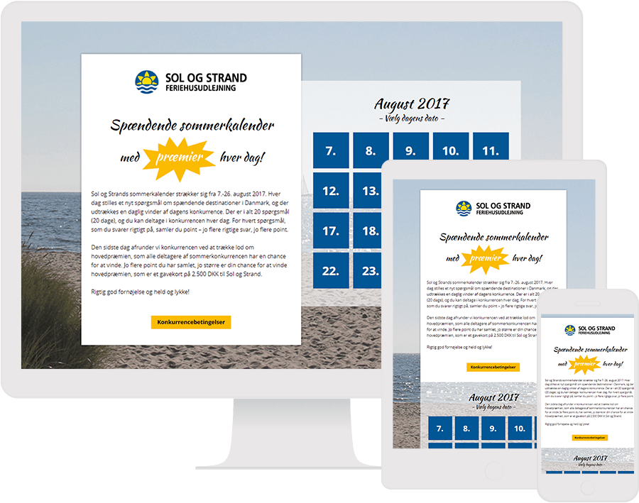 Dot.vu Interactive Content Platform - Customer Examples - Sol og Strand - Summer Calendar - Cover Picture