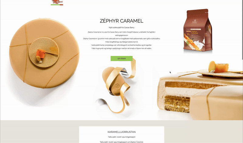 Dot.vu Interactive Content Platform - Customer Examples - Garri - New Product Campaign 