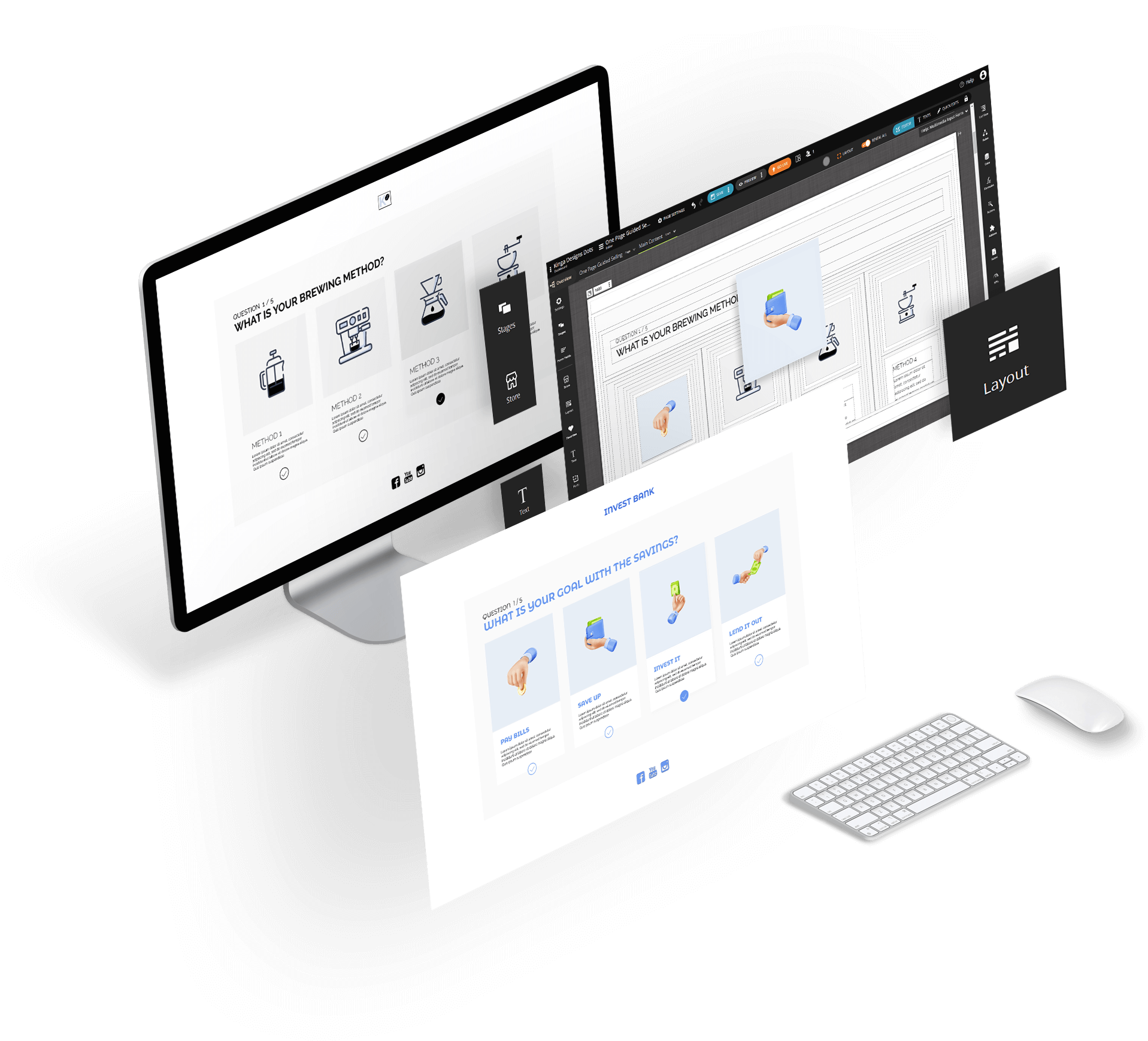 With Dot.vu you can create responsive layouts, ready for mobile devices and tablets 