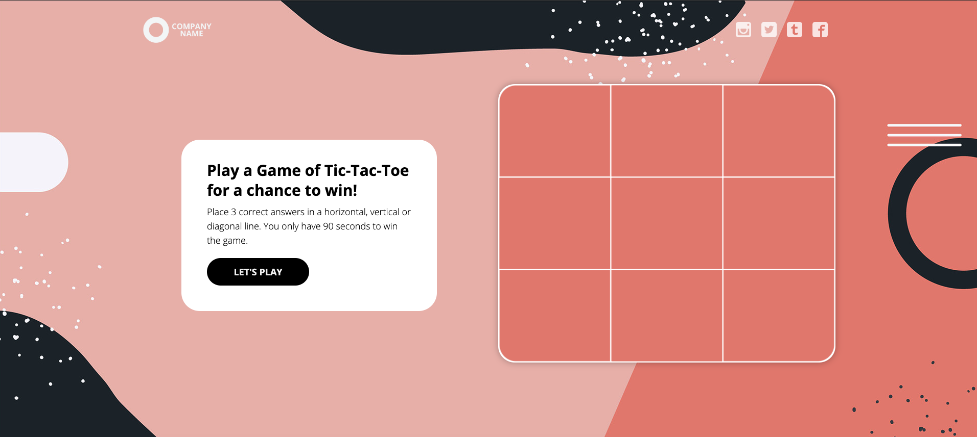 Tic Tac Toe Online - 100% Free! No Download! No Ads!
